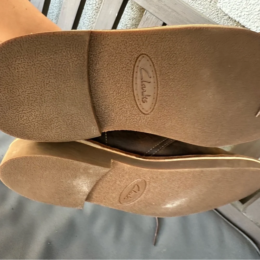 Clarks Brown Leather Chukka Boots